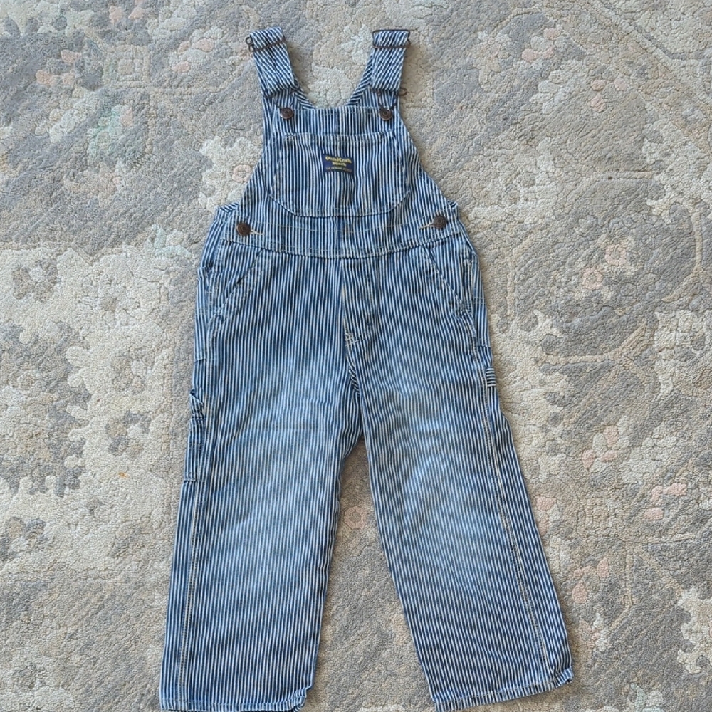 Striped Blue Oshkosh Overalls